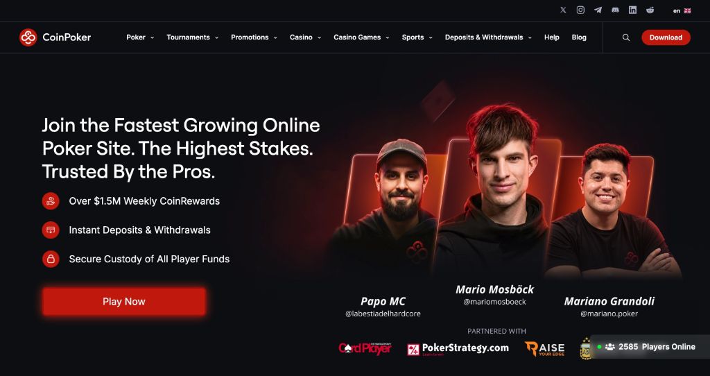 Online Casino screenshot - CoinPoker